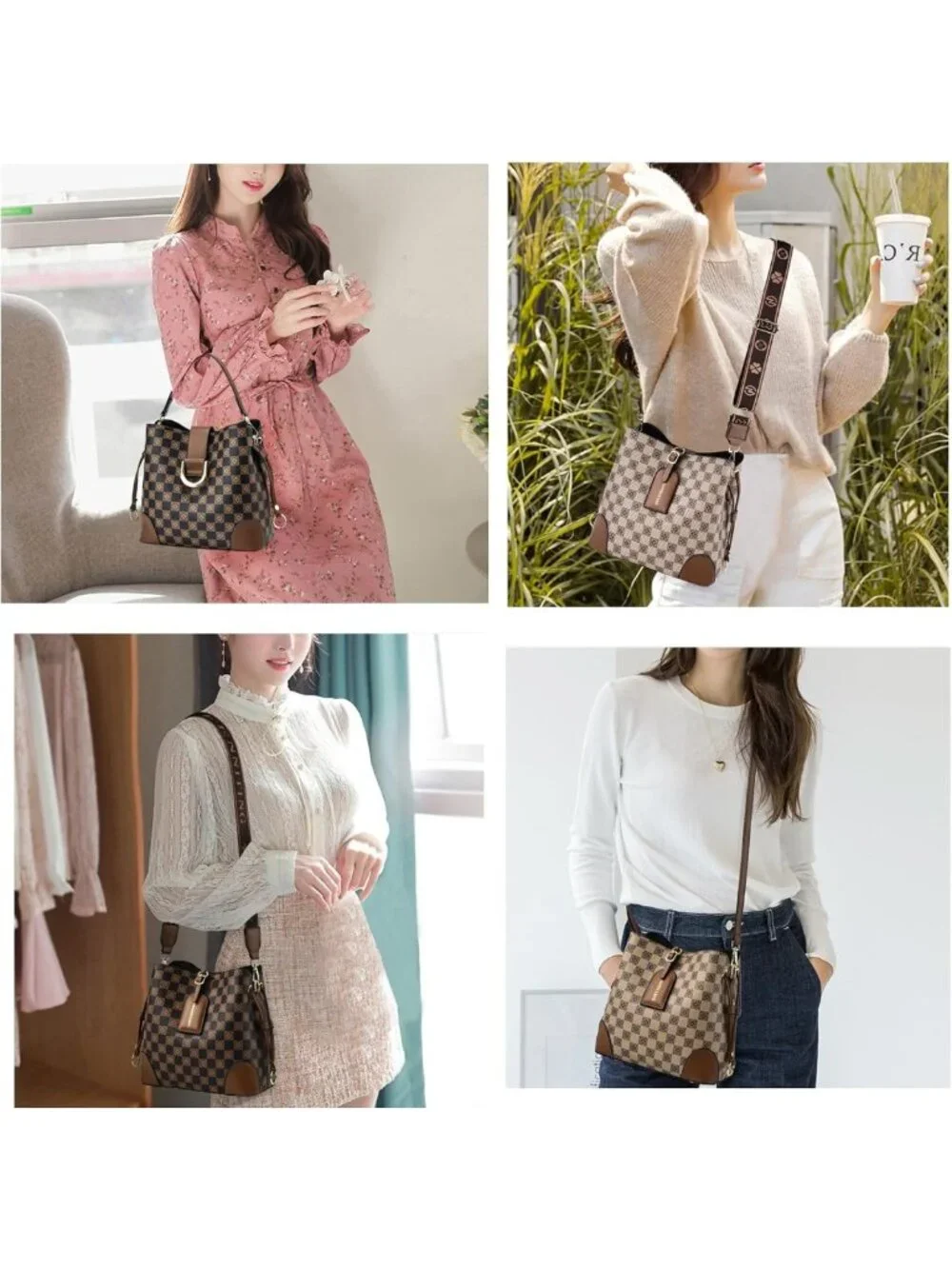 Chic Women's Hobo Satchel Tote Bag - Stylish Top Handle Bucket Purse